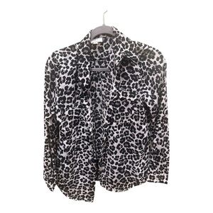 LOFT Black and White Animal Print Blouse Pre-loved. Excellent Condition.